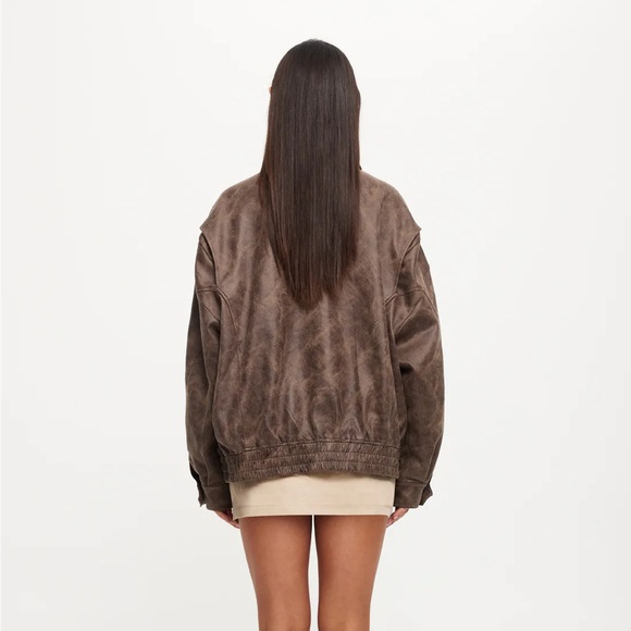Lioness Kenny Bomber Jacket Oversized | Chocolate A1 - Picture 7 of 11